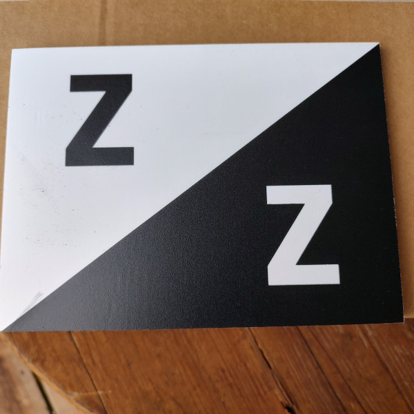 Z Card Sign (6x8in)